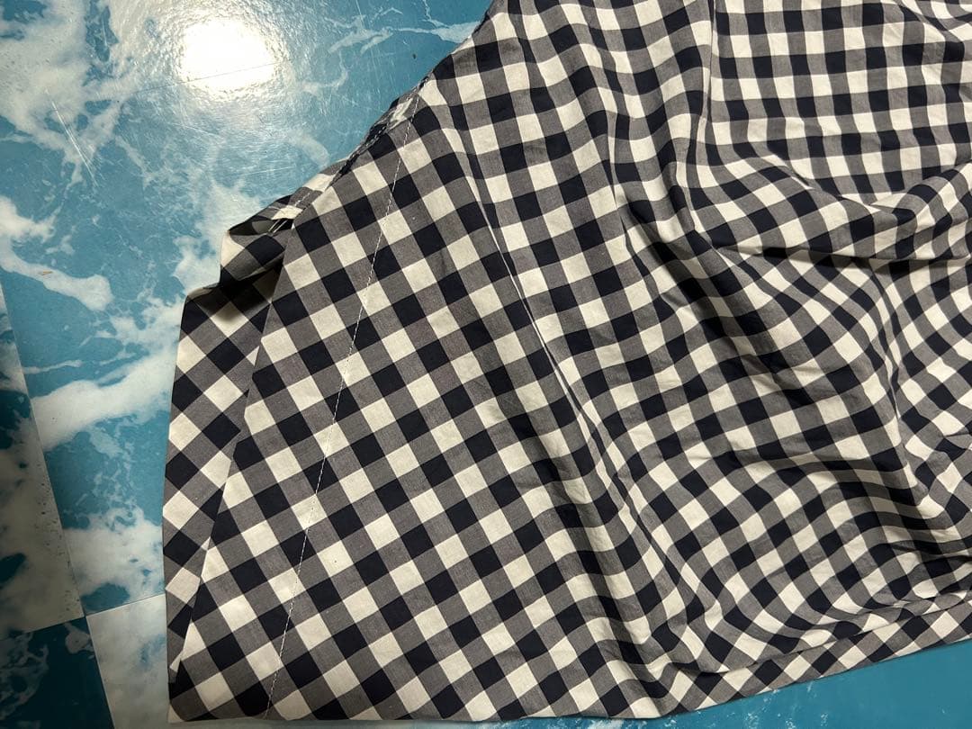 トリココムデギャルソン　可愛い黒白ギンガムチェック　サルエルパンツ　美品