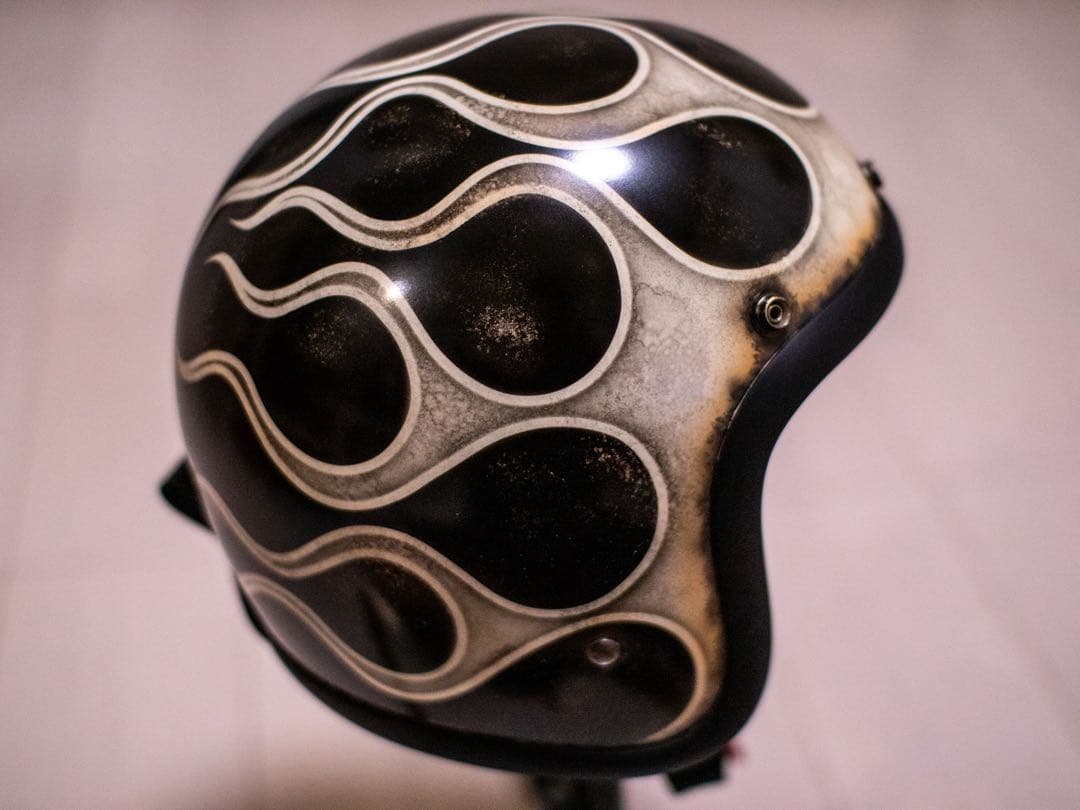 L 極小帽体　500tx スモールジェット　黒エイジングアイボリーフレア