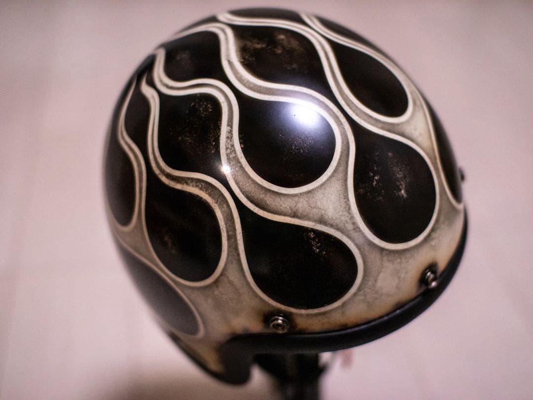 L 極小帽体　500tx スモールジェット　黒エイジングアイボリーフレア