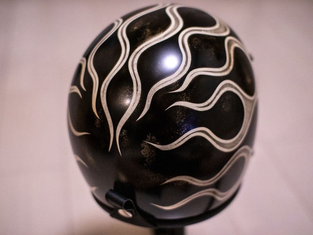 L 極小帽体　500tx スモールジェット　黒エイジングアイボリーフレア