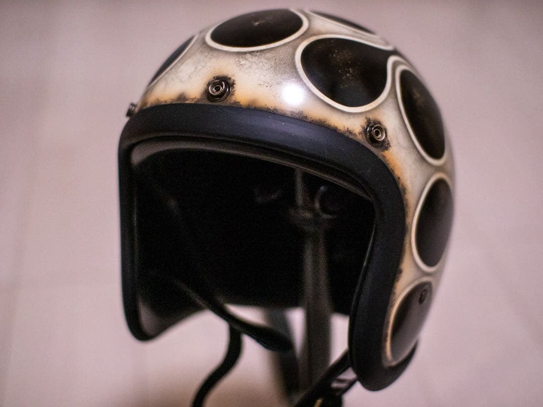 L 極小帽体　500tx スモールジェット　黒エイジングアイボリーフレア