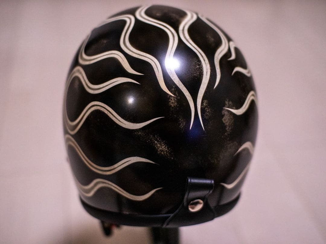 L 極小帽体　500tx スモールジェット　黒エイジングアイボリーフレア