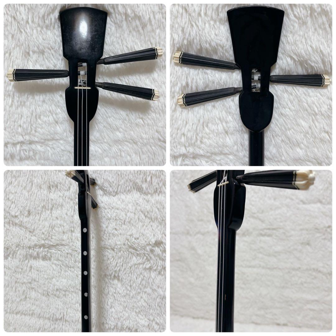 沖縄三線 本皮 一枚張り 本張り ソフトケース、爪、弦セット