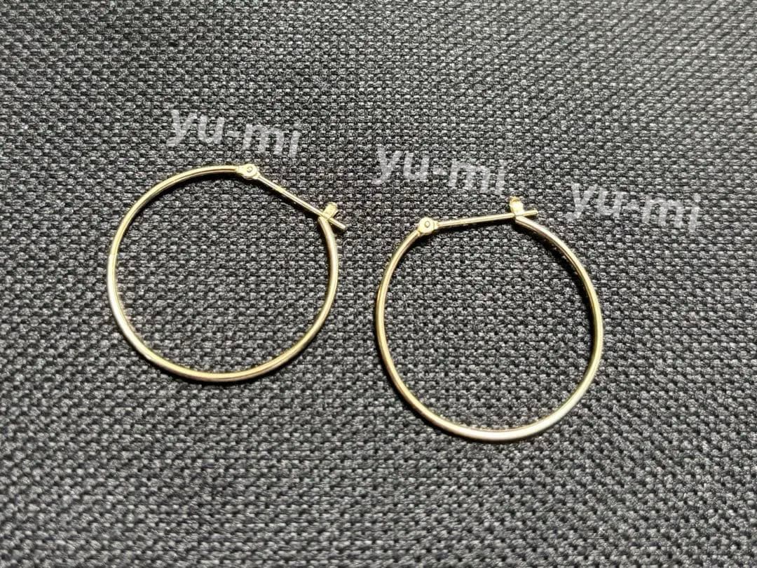 【美品】フープピアス　25㎜　10K アーバンリサーチ
