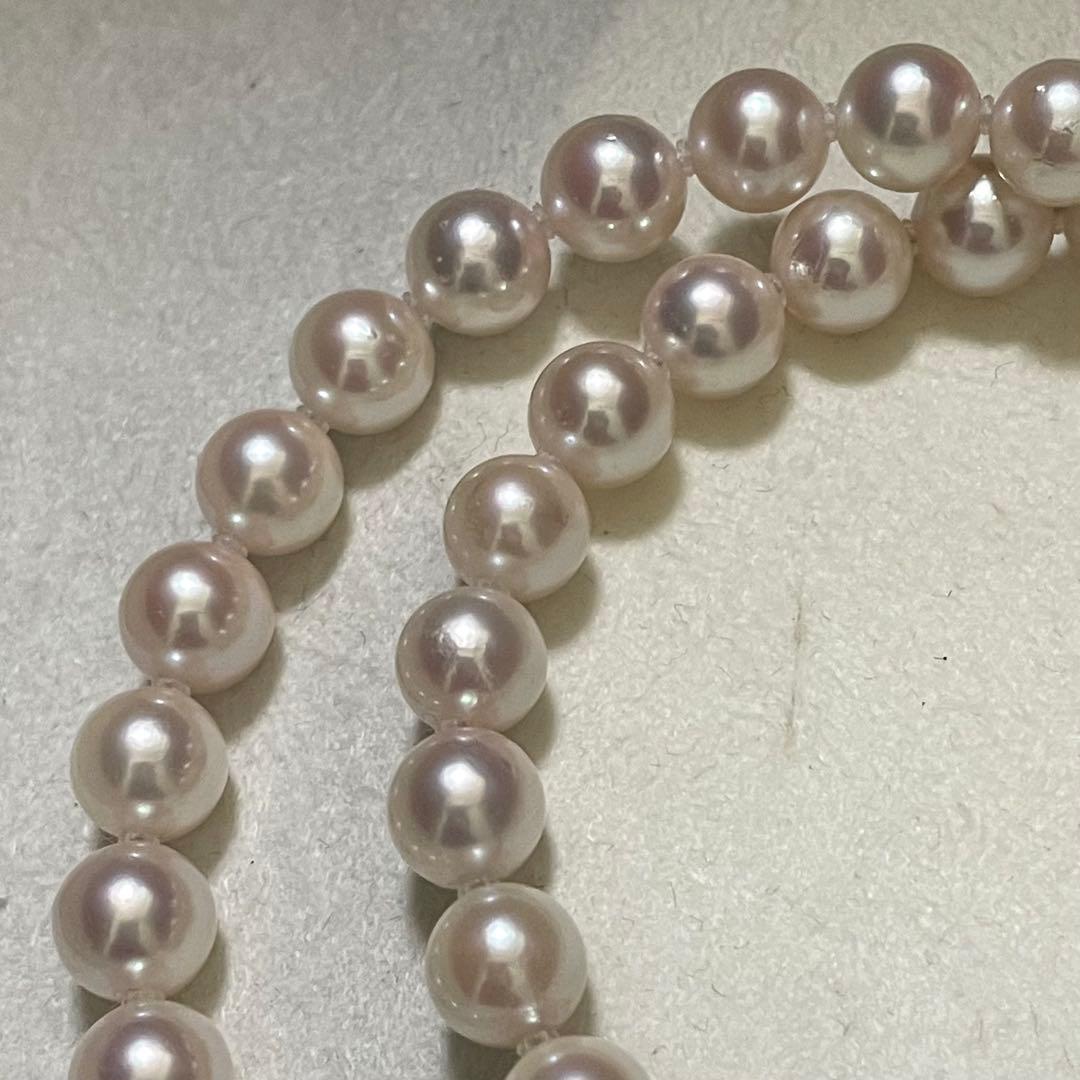 【テリ強✨大珠】あこや真珠 ネックレス 7.5-8.0 パール 高級仕立 本真珠