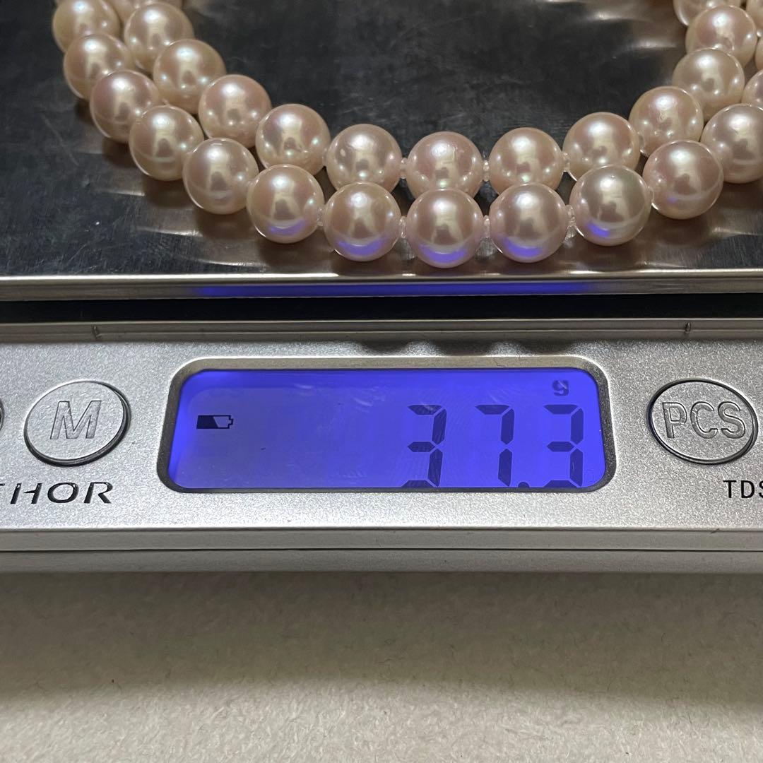 【テリ強✨大珠】あこや真珠 ネックレス 7.5-8.0 パール 高級仕立 本真珠