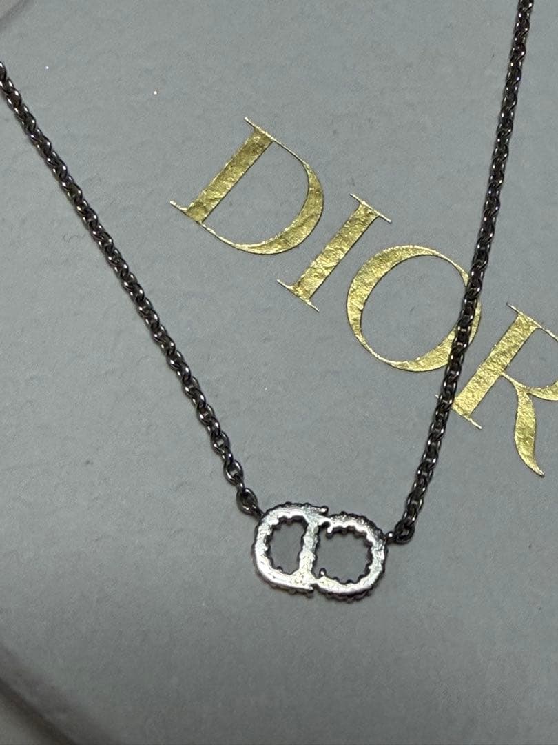Dior DDロゴネックレス シルバー