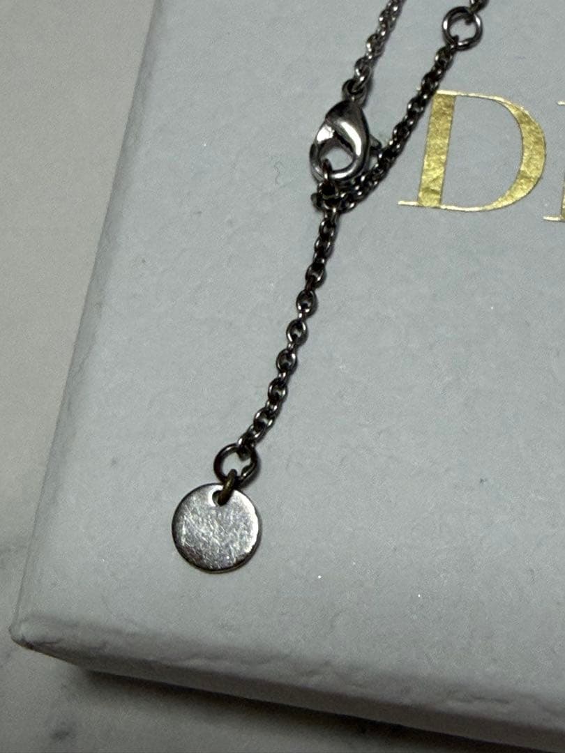 Dior DDロゴネックレス シルバー