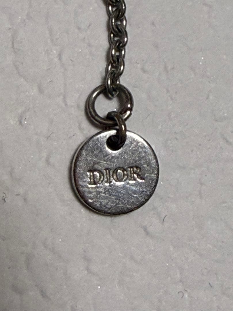 Dior DDロゴネックレス シルバー