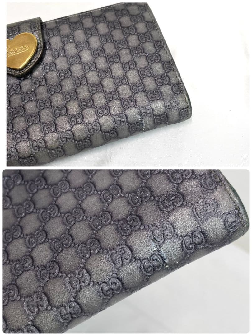 ✨️美品✨️ GUCCI キャンバス ゴールドハート ラブリー
