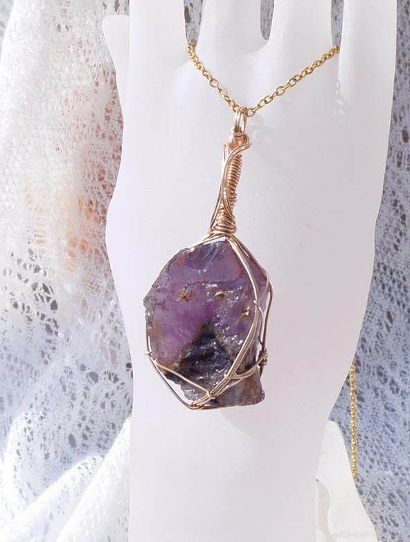 高品質 エイリアンアメジスト ペンダント◇