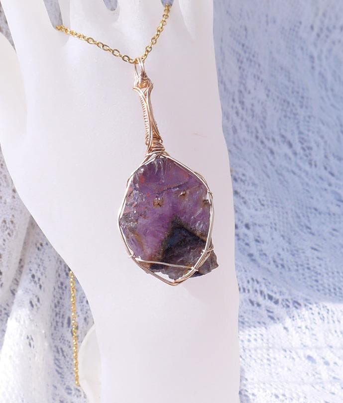 高品質 エイリアンアメジスト ペンダント◇
