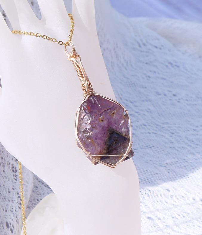 高品質 エイリアンアメジスト ペンダント◇