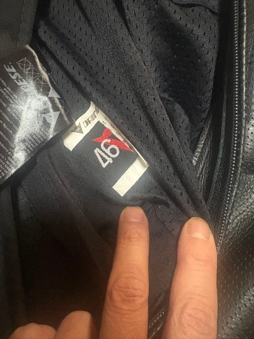 Dainese 黒革ツナギ サイズ46