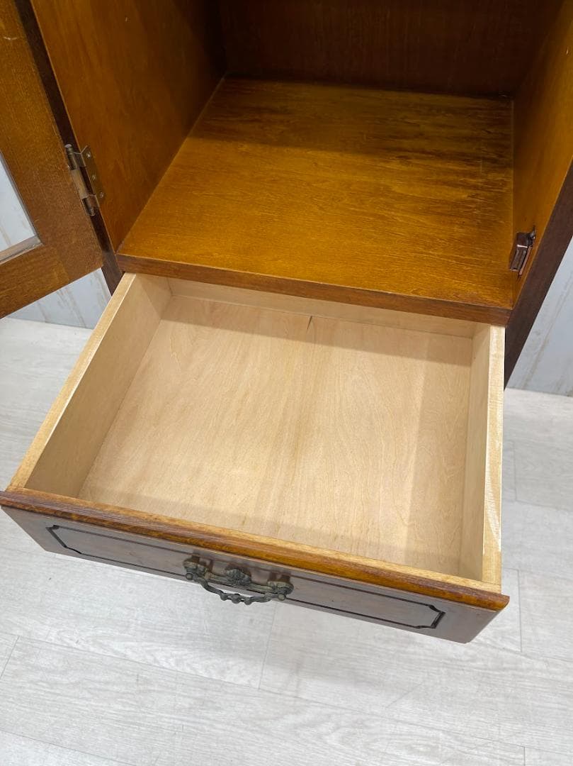 karimoku コロニアル スリムカップボード 左開き オールドカリモク