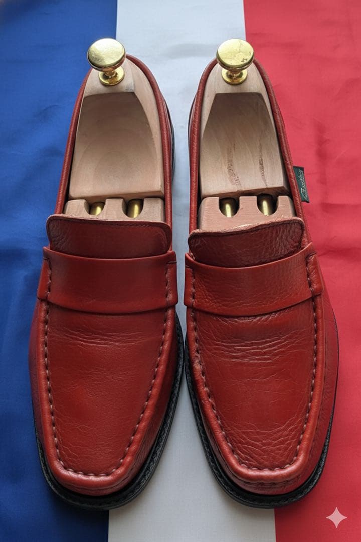 美品！？　デカタグ期　パラブーツ シボ革　ローファー　サイズ7