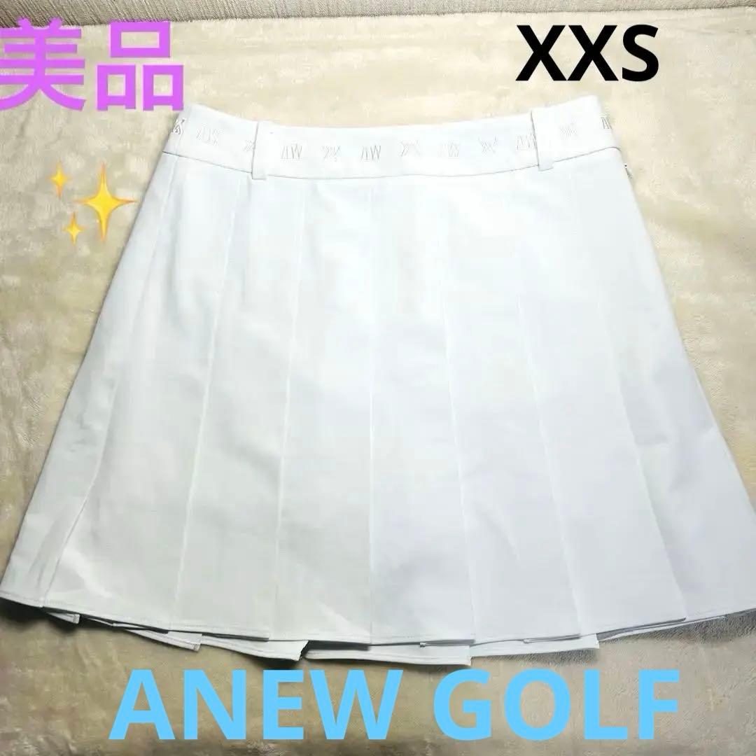 ANEW GOLF ホワイト プリーツスカート　美品✨　XXS 61サイズ