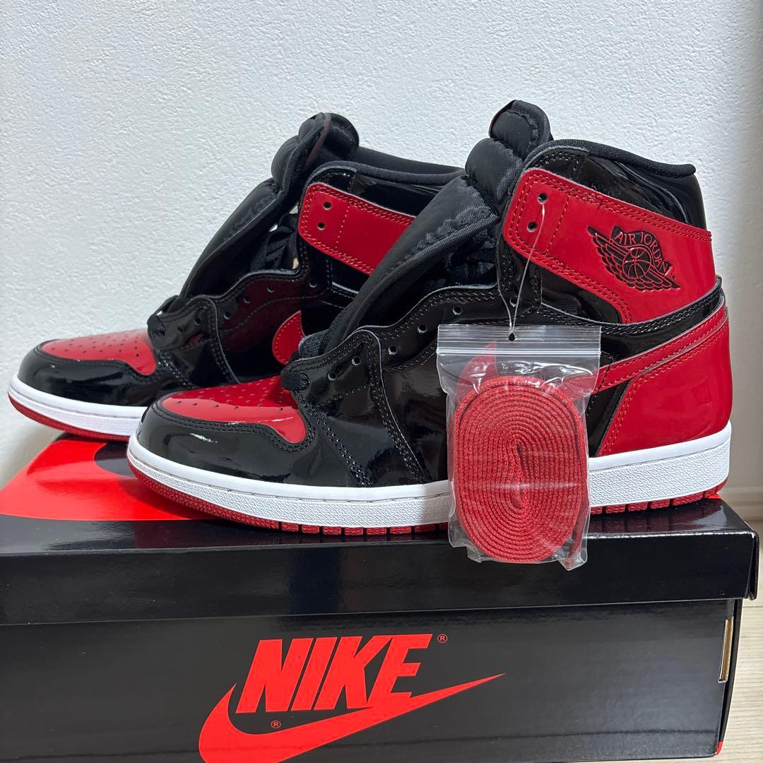 Nike Air Jordan 1 High OG Patent Bred 新品