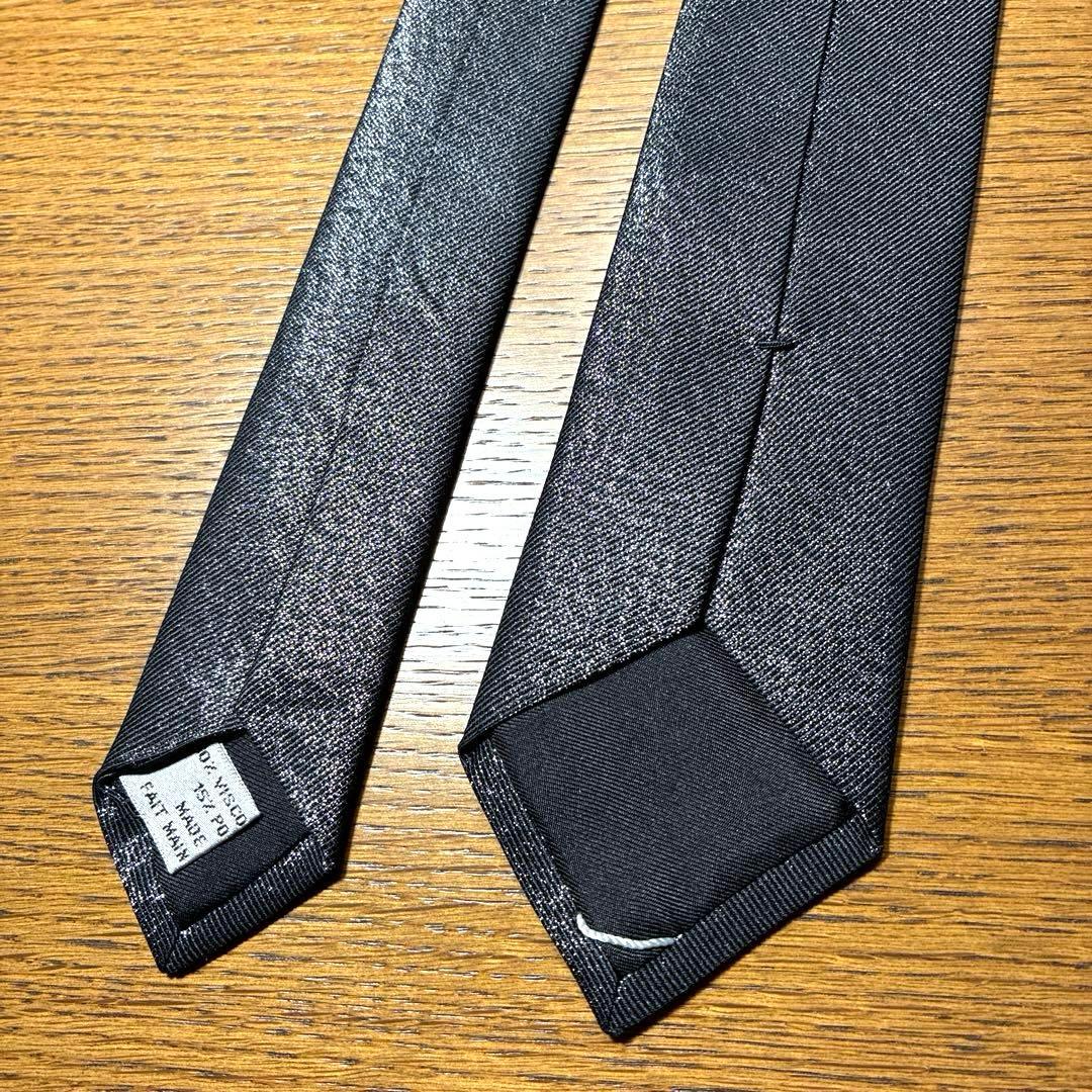 【美品】Dior HOMME ディオールオム 黒ナロータイ