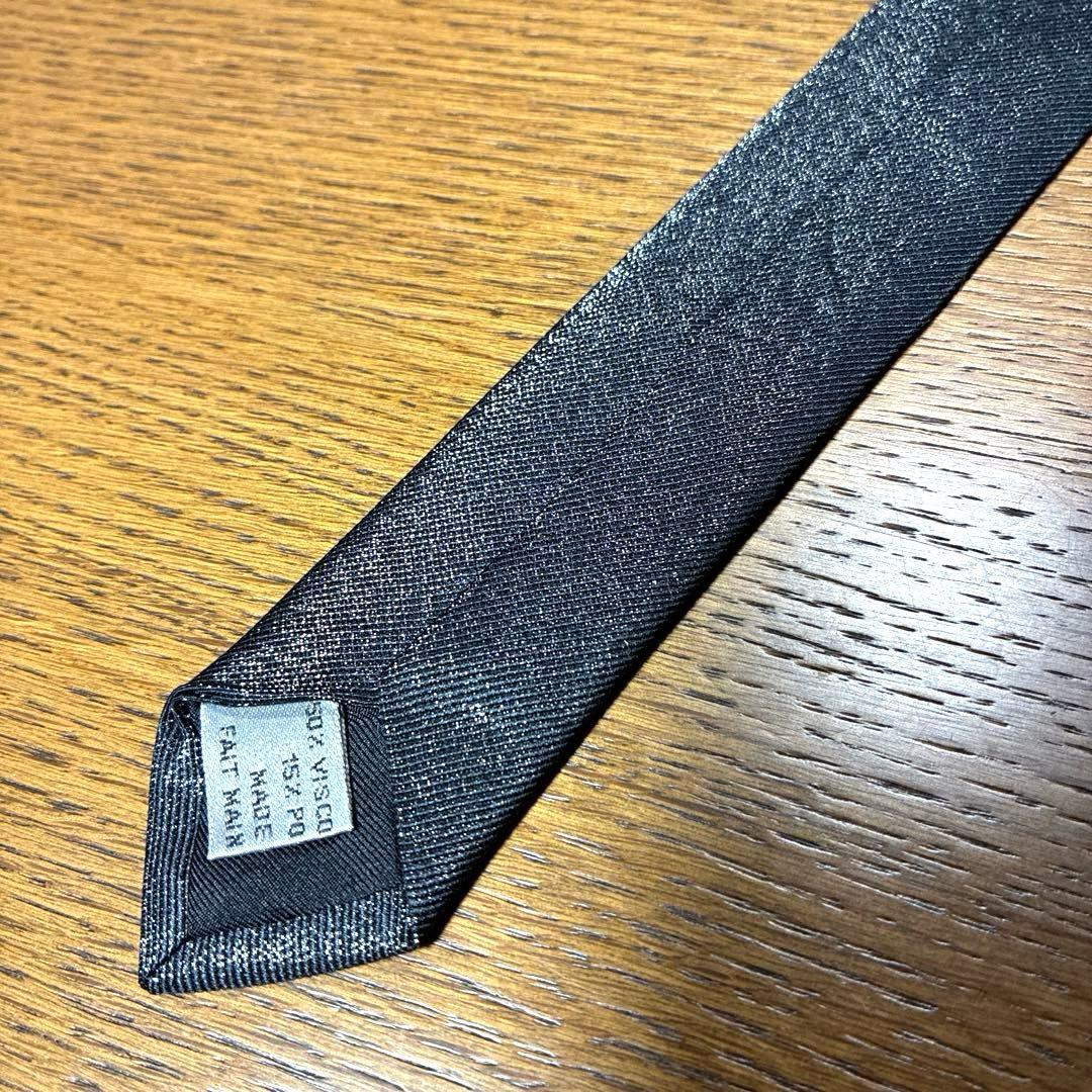 【美品】Dior HOMME ディオールオム 黒ナロータイ