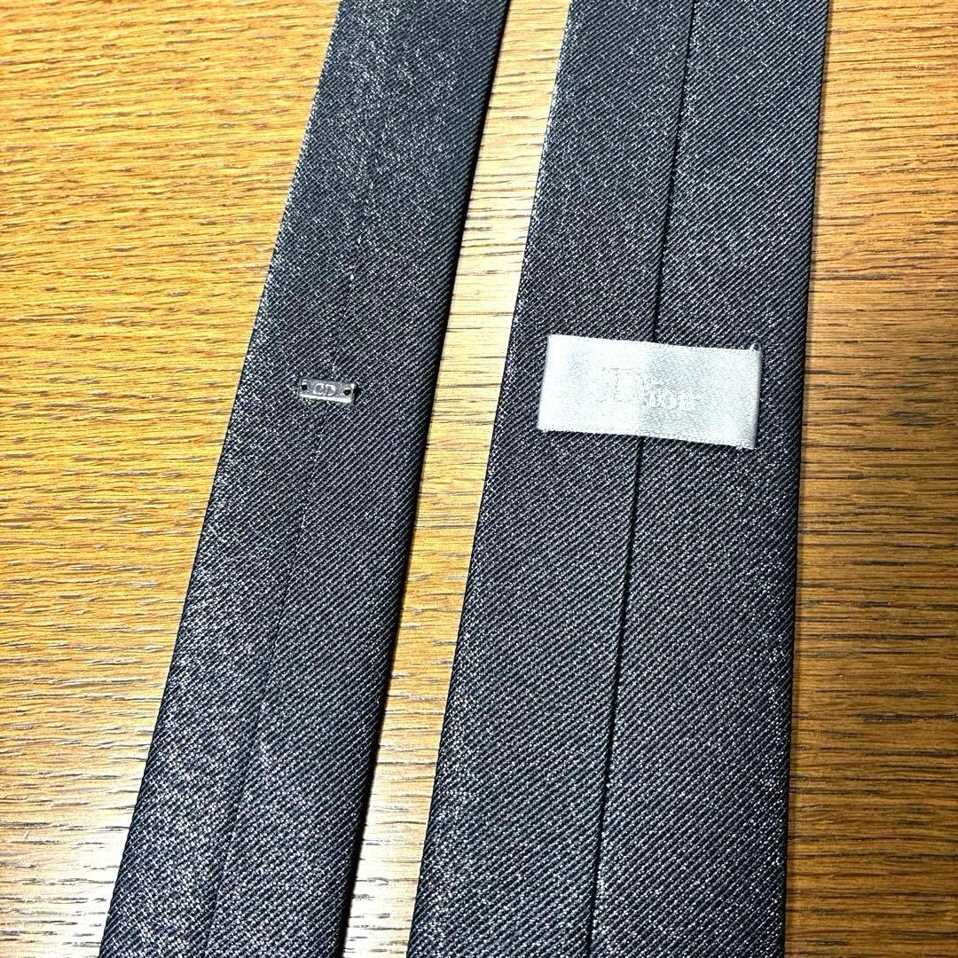 【美品】Dior HOMME ディオールオム 黒ナロータイ