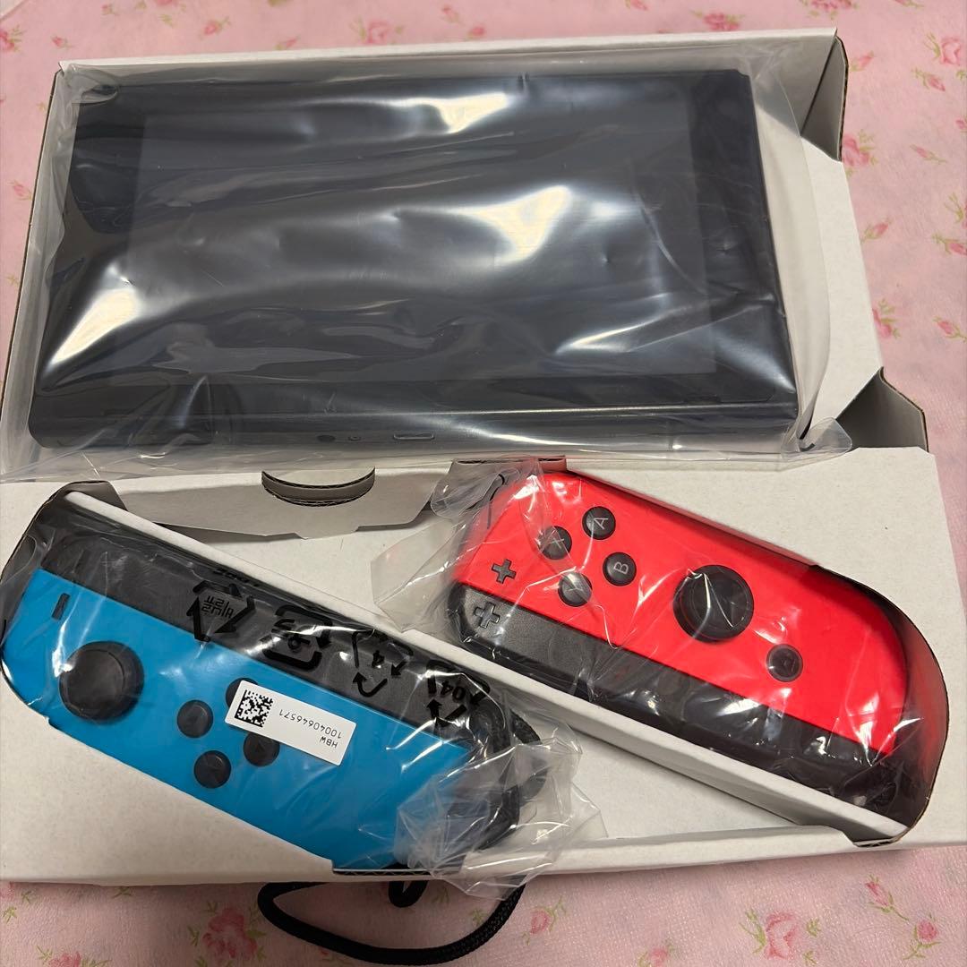 ニンテンドースイッチ　青/赤 Joy-Con 512GB microSDカード付