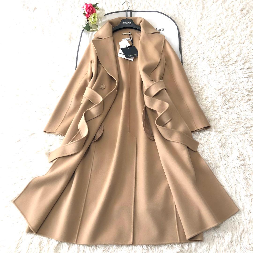 新品タグ付き‼️【マックスマーラ】42 ZENITHボタン付きコートミルクティー