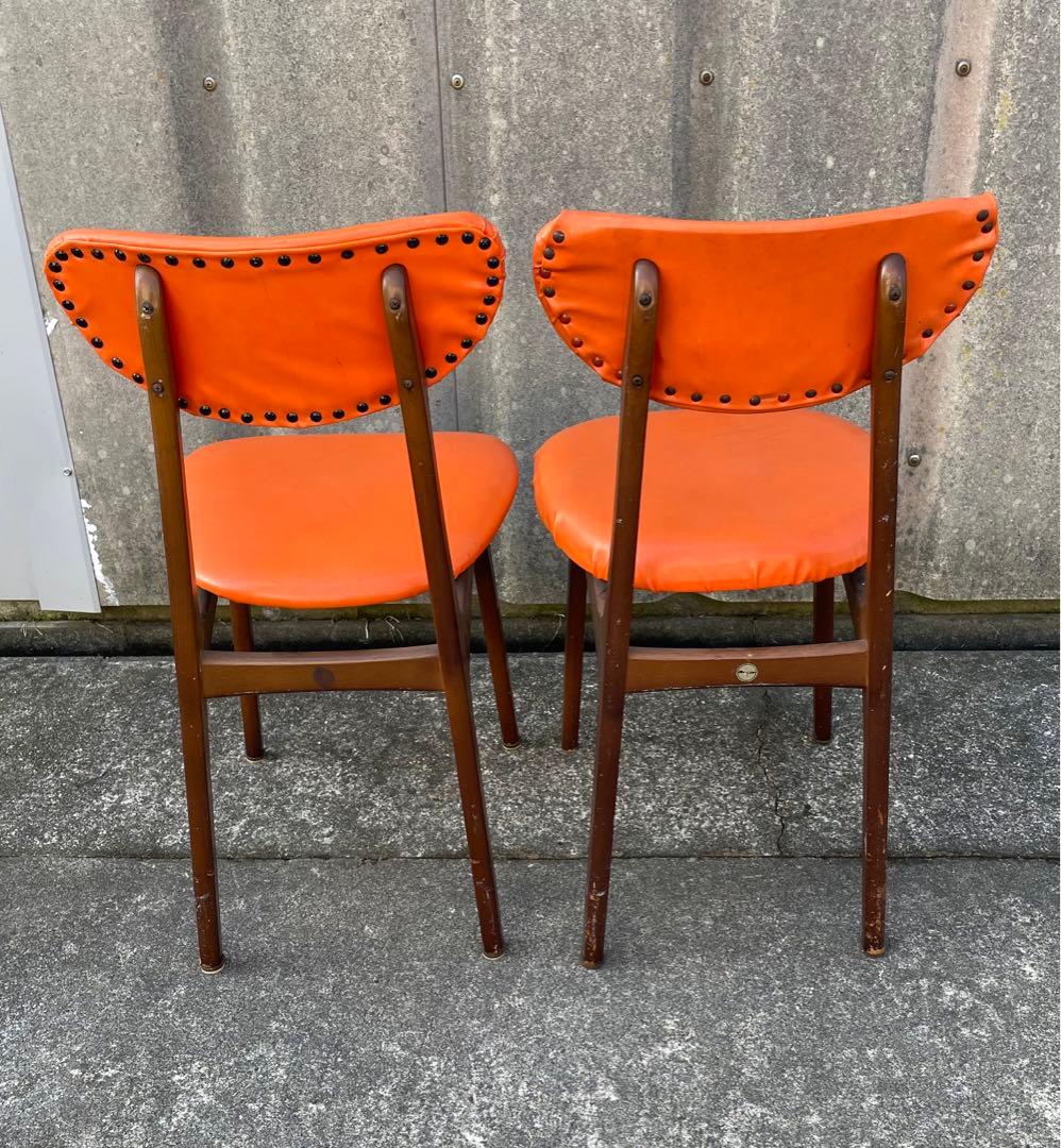 ビンテージ/昭和レトロ/ミッドセンチュリー/ダイニングチェア/チェア/椅子/①