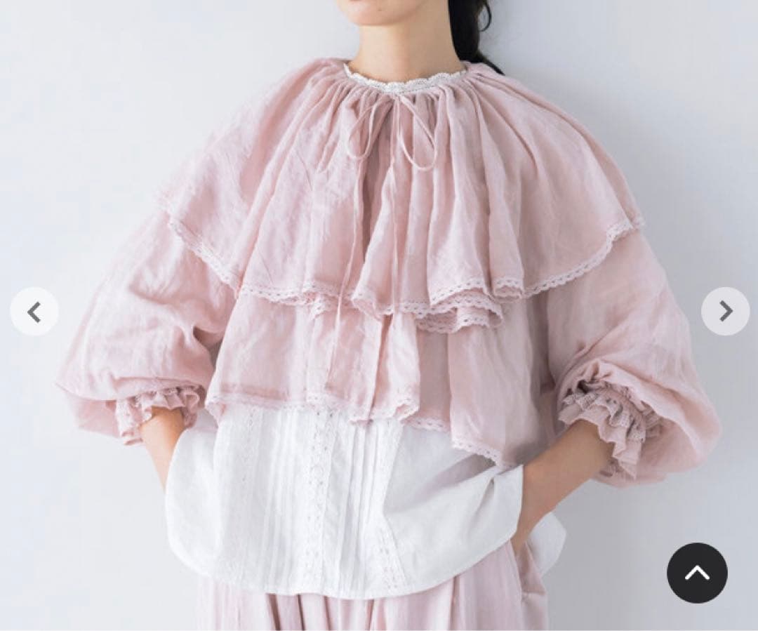 サマンサモスモス kazumi コラボ　ケープ付きボレロ　ピンク　sm2