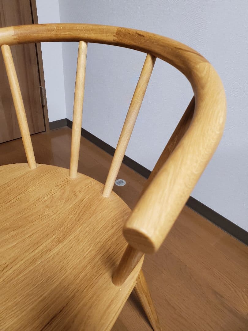 極美品　無印良品オーク製ダイニングチェア