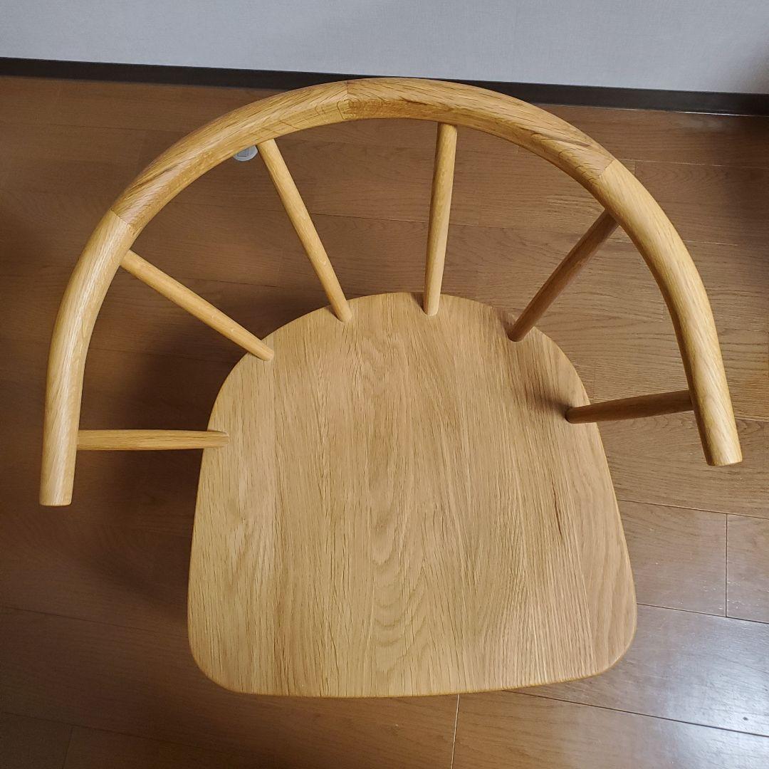 極美品　無印良品オーク製ダイニングチェア