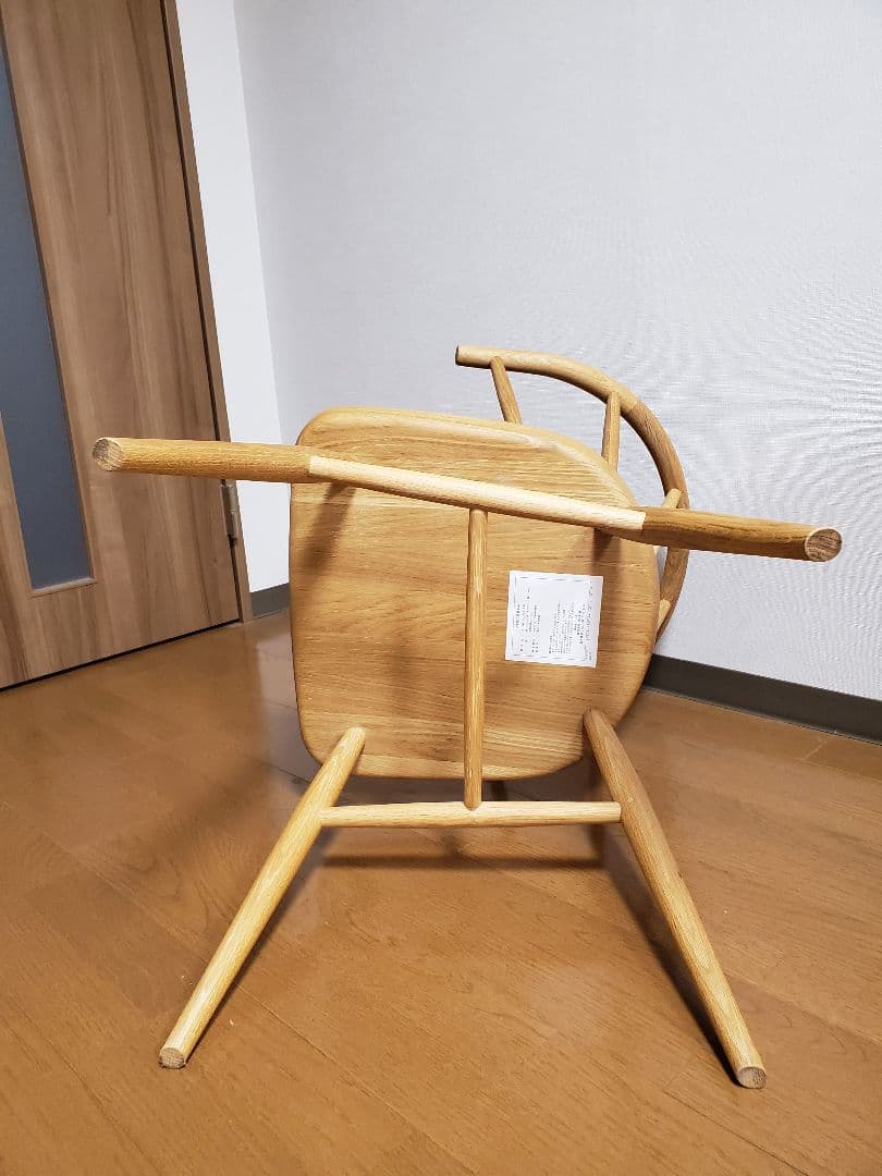 極美品　無印良品オーク製ダイニングチェア