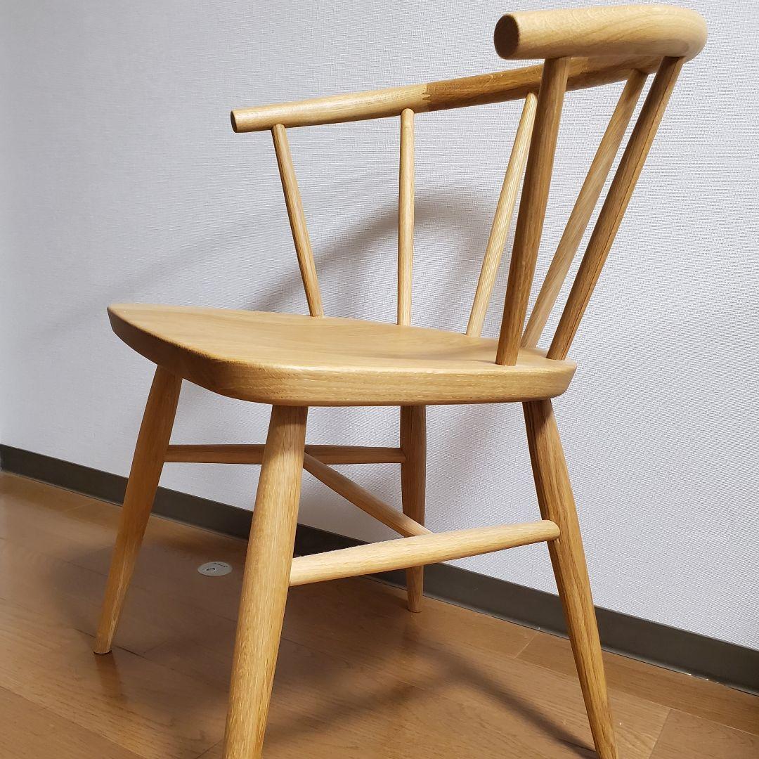 極美品　無印良品オーク製ダイニングチェア