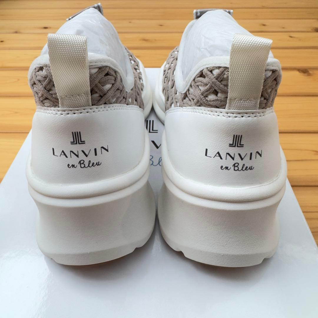 LANVIN en Bleu 厚底スニーカー スリッポン 22.5グレー系新品