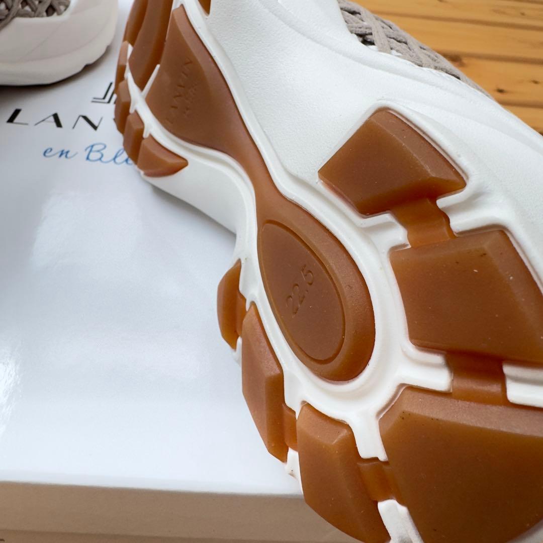 LANVIN en Bleu 厚底スニーカー スリッポン 22.5グレー系新品