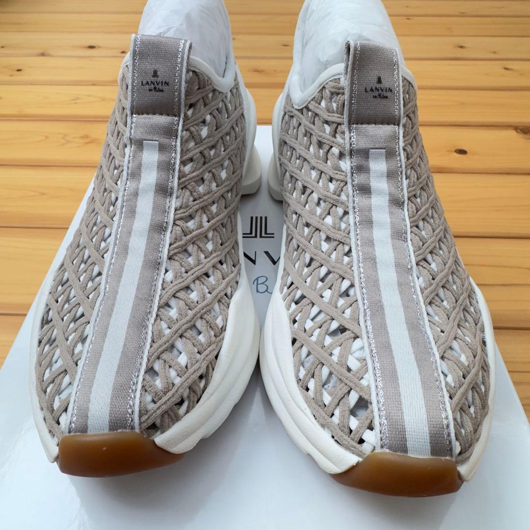 LANVIN en Bleu 厚底スニーカー スリッポン 22.5グレー系新品