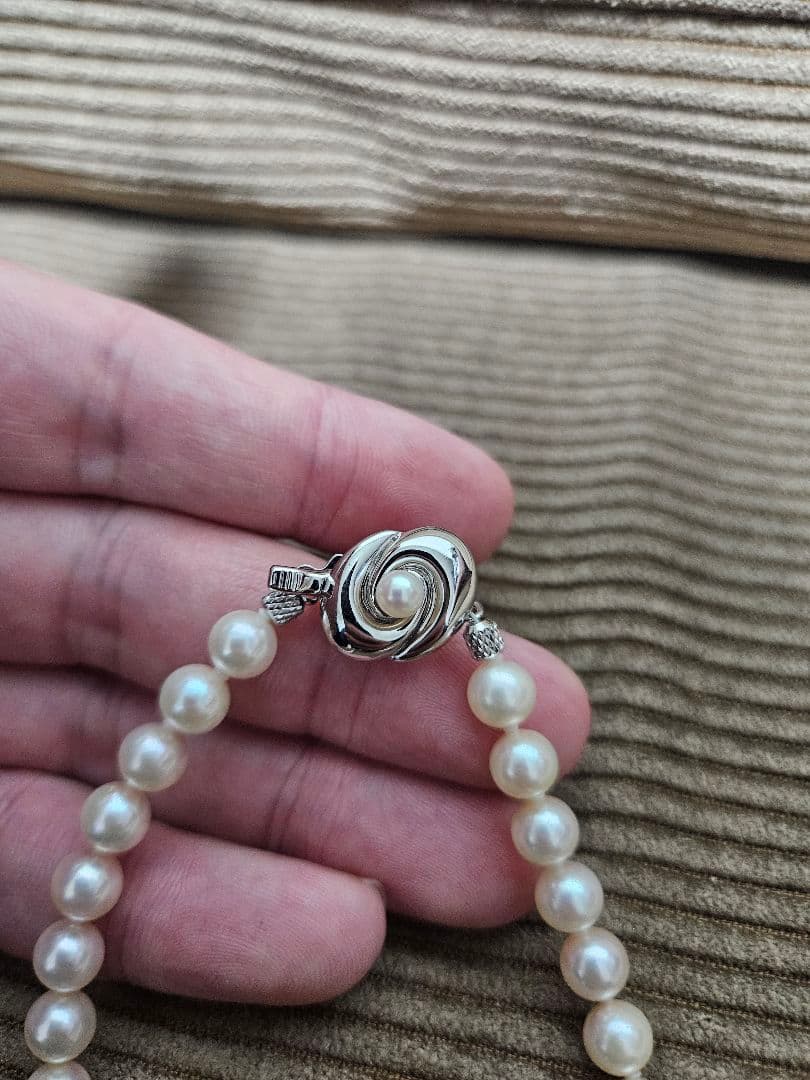 挨*可様 CITIZEN 真珠 シルバー ネックレス