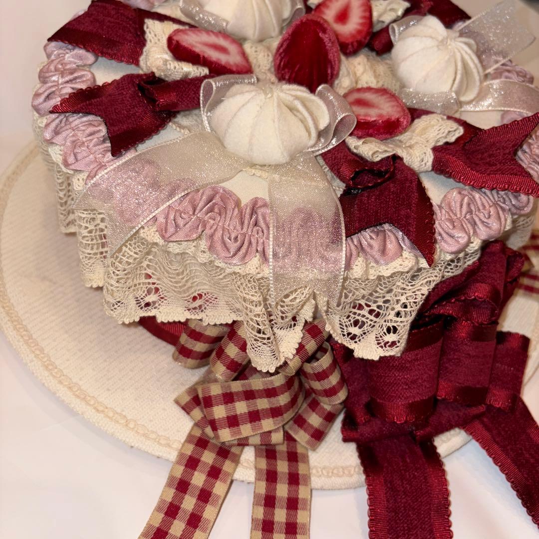 星箱works ホイップクリームホールケーキ ハット いちご