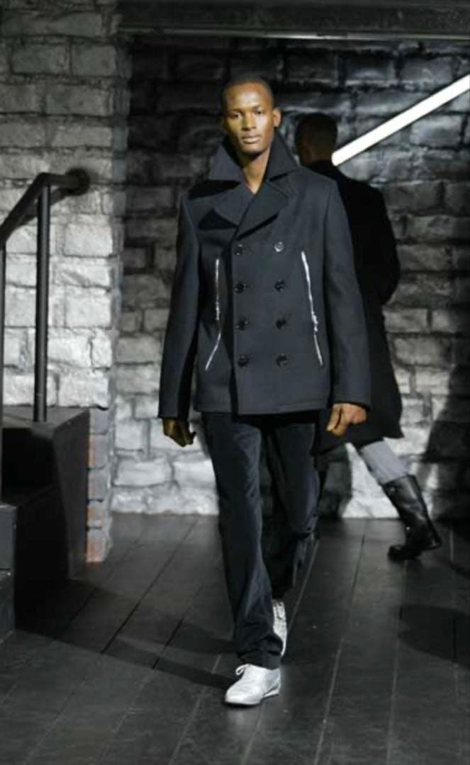 ジャケット・アウター DOLCE&GABBANA 03AW Archive Black Peacoat