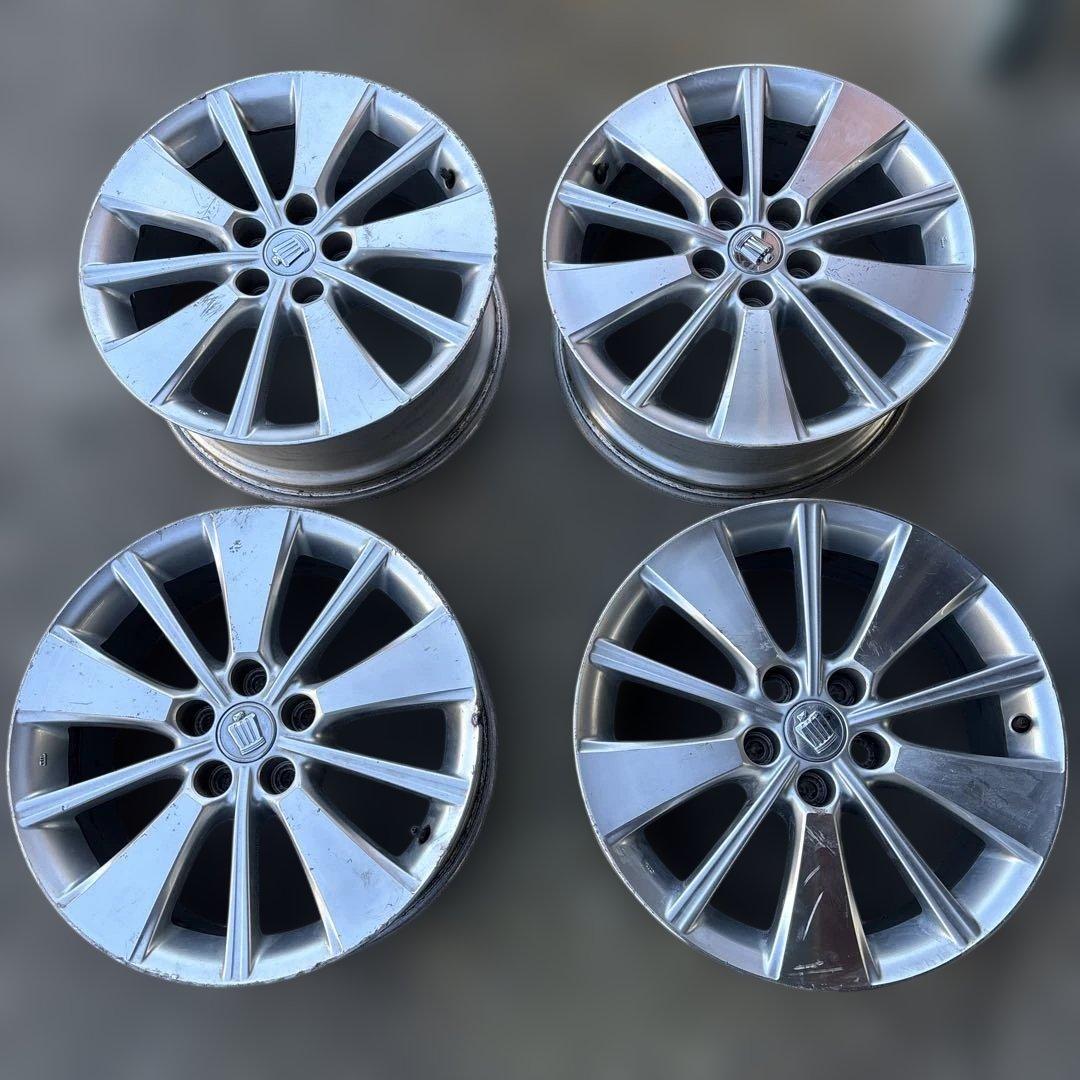 トヨタ 200系クラウンハイブリッド 純正 18インチ 4本 傷多数あり