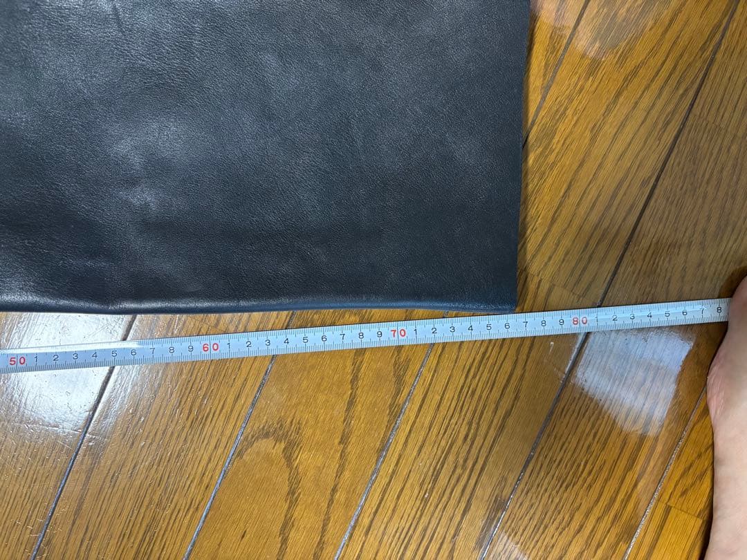 コミネ　ブラックレザーパンツ