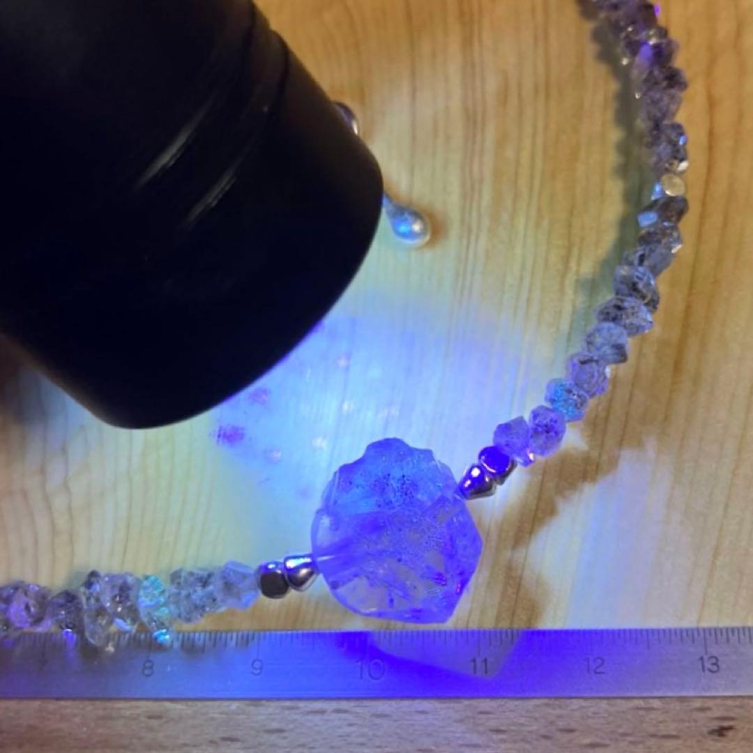 御専用パキスタン産オイルインクォーツとカレンシルバーのチョーカー&ピアスセット