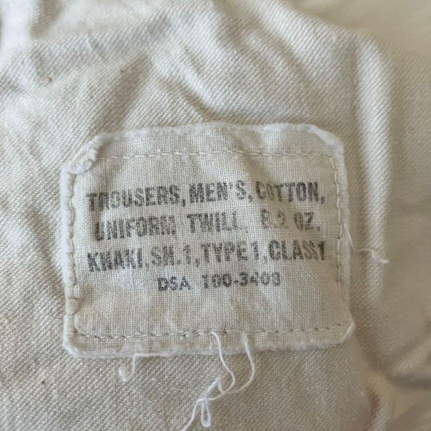 【米軍実物】60s US ARMY チノパン トラウザーズ RAPIDジップ