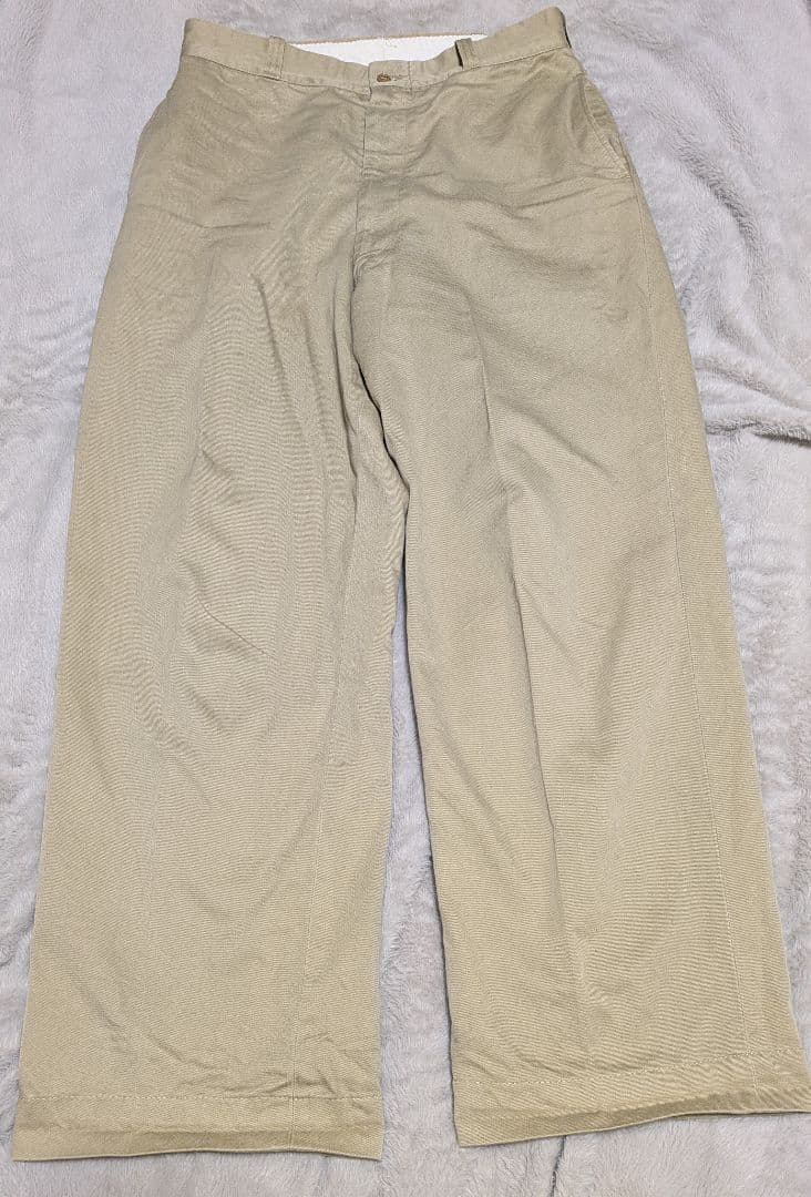【米軍実物】60s US ARMY チノパン トラウザーズ RAPIDジップ