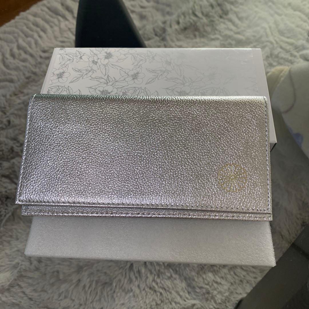 皇居長財布 シルバー
