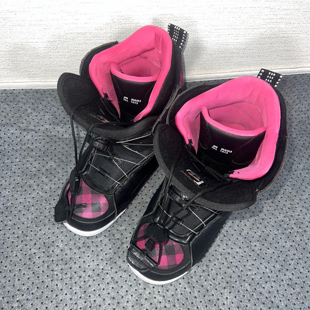 5回使用 24.5cm KISSMARK TGF ダイヤル スノーボードブーツ