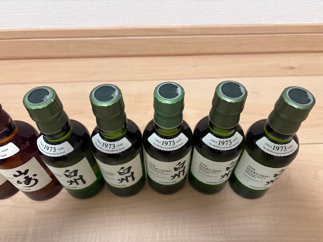 山崎180ml 6本　白州180ml 5本
