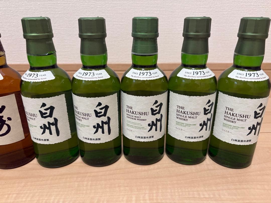 山崎180ml 6本　白州180ml 5本