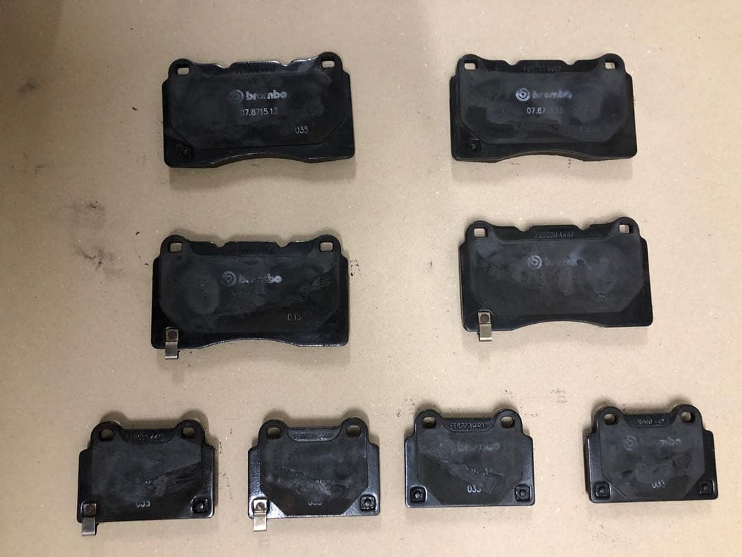 ランサーエボリューション10ブレンボ用ブレーキパッド前後