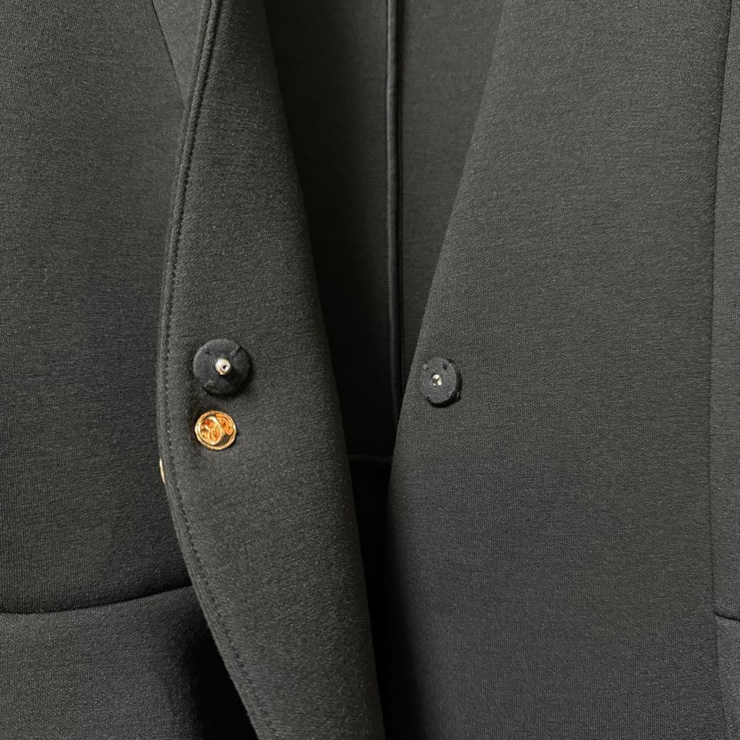 アダムエロペ エッグブローチ付ペプラムカーディガン　黒　F